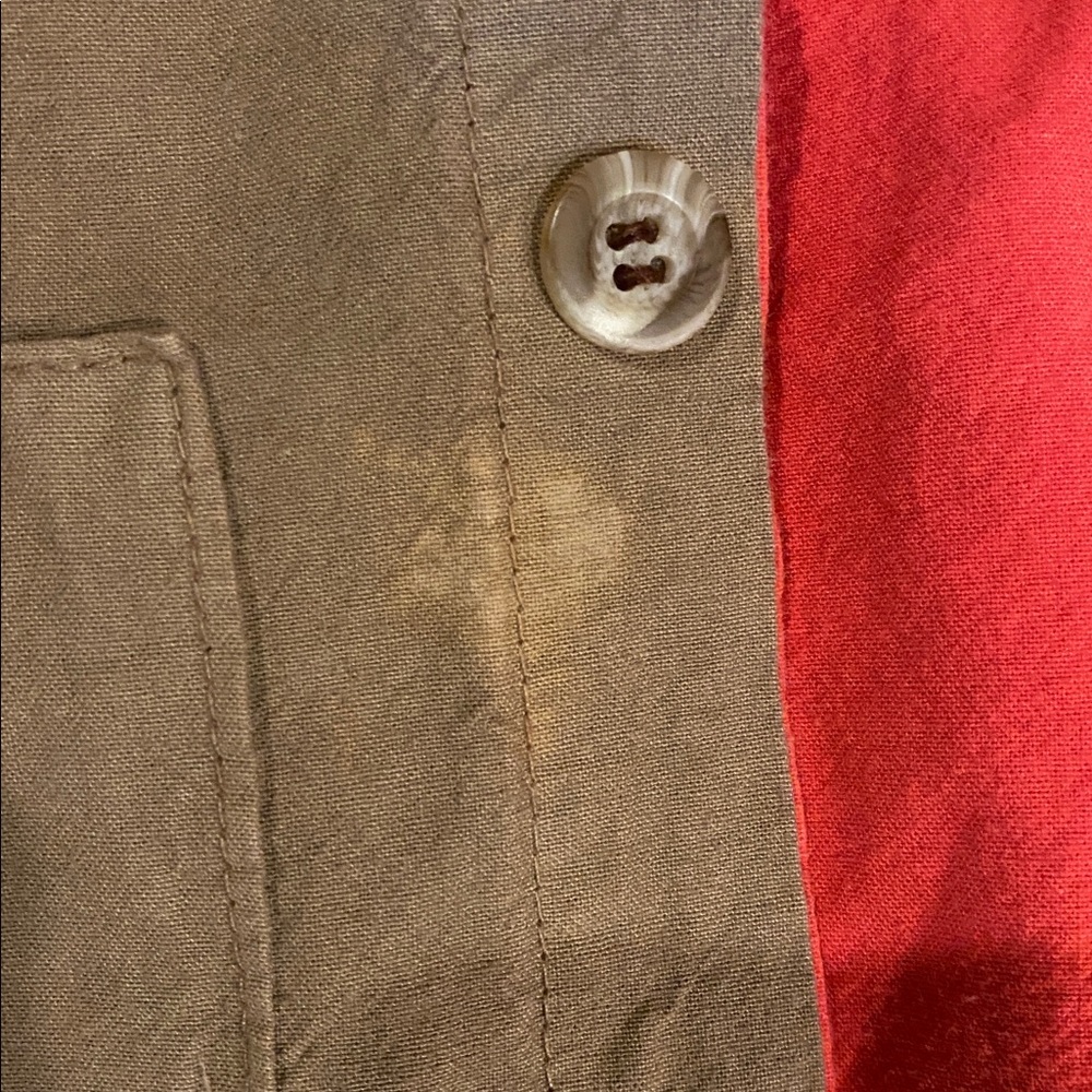 Haris Cotton Natural fabrics cotton Brown and Red Hooded Jacket - Picture 5 of 6